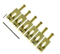 Kit ponte per chitarra elettrica Sella A Rulli Per Ponte Tremolo Da 6 Pezzi Con Chiave Per Selle Per Tremolo Per Ponte Per Chitarra Elettrica (Color : Gold)