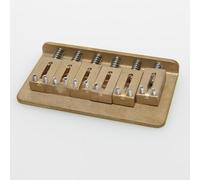 Kit ponte per chitarra elettrica Sella Per Chitarra Elettrica Hardtail Bridge In Ottone Con Chitarra Cromata (Color : Brass)