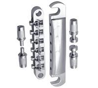 Kit ponte per chitarra elettrica Sostituzione Degli Accessori Per Il Ponte Della Chitarra Sella A Rulli Facile Da Installare (Color : Silver)