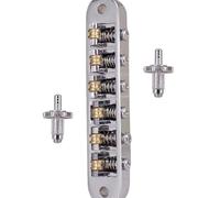 Kit ponte per chitarra elettrica Sostituzione Di Chitarre Elettriche StudsGuitar Roller Saddle Bridge E Stopbar Studs (Color : Gold)