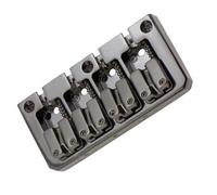 Kit ponte per chitarra elettrica Strumento Musicale A Ponte Hardtail BridgeSaddle Per Basso Elettrico A 4 Corde (Color : Black)