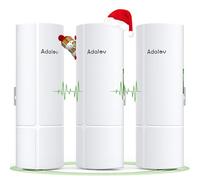 Kit ponte wireless da 3 pezzi, punti gigabit a 2 punti esterni WiFi per espansione della rete wireless, 5.8G a lungo raggio CPE da WiFi ad alta velocità con porta LAN da 1000 Mbps, 16dBi 3 km