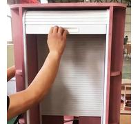 Kit porta a scomparsa per dispensa e guardaroba, persiana scorrevole, cancello estraibile in ABS, ideale per armadi e armadi, 69 x 102 cm / 27x40in, soluzione salvaspazio
