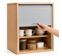 Kit Porta a Tamburo per Mobile da Cucina | ABS, Personalizzabile, Facile da Aprire, Salvaspazio(Gray,15x24in (38x61cm))