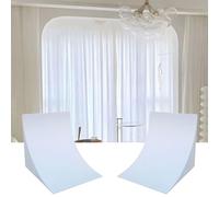 Kit Porta Ad Arco Fai Da Te - 2 Pezzi Profilo Semicircolare Per Porta, Modanatura Arco Finto Verniciabile, Leggera Per Interni E Decorazione Vano Porta (26 * 26 * 26cm,White*2pcs)