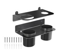 Kit Porta Imbuto Olio | Supporto Da Parete Metallico Per Garage Con Coppe Removibili - Rastrelliera Di Stoccaggio Per Porta Imbuto | Per Auto Rimorchio Motore Raffreddamento Filtro Valvola Trabocco Sc