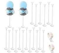 Kit porta palloncini riutilizzabile - Bacchetta per palloncini & Display Set con base (20 pz/sacchetto) per feste di compleanno e decorazioni di nozze