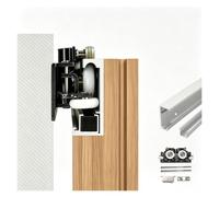 Kit Porta Scorrevole Binario Personalizzato Da 0,8-1,5 m | Installazione a Scanalatura, Lato Spessore 2,5 mm, Per Porte Legno 35-55 mm, Componenti Scorrevoli 100 kg