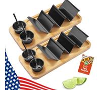 Kit porta taco (nero, confezione da 2)