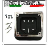 KIT PORTA TARGA E CORNICE CROMATA SCOOTER 50 CC COMPLETO DI VITI E RIVETTI