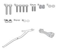 Kit portapacchi GIVI 1137fz per bauletto Monokey/Monolock Honda CB650f, CBr650f