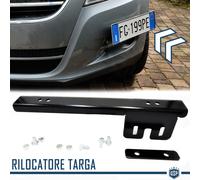 Kit PORTATARGA Anteriore a Scomparsa per Honda RILOCATORE Laterale ACCIAIO Nero