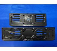 Kit Portatarga Auto ferro solido BMW M Performance Anteriore Posteriore +12 clip