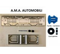 KIT PORTATARGA AUTO IN ALLUMINIO ANODIZZATO UNIVERSALE