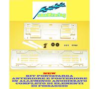 KIT PORTATARGA AUTO UNIVERSALE ALLUMINIO
