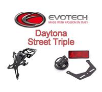 Kit portatarga luce catadiottro EVOTECH Triumph Street Triple 675 2013 2014 2015