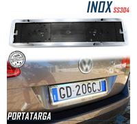 Kit Portatarga POSTERIORE Cromato per Auto DAEWOO in Acciaio INOX Tuning Targa