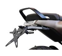 Kit portatarga PROTECH che include riflettore e piastra in acciaio inossidabile/alluminio rivestiti in polvere, nero