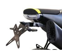 Kit portatarga PROTECH che include riflettore e piastra in acciaio inossidabile/alluminio rivestiti in polvere, nero