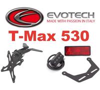 Kit Portatarga Regolabile Luce Catadiottro Evotech Per Yamaha T-Max 530 2016