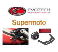 KIT PORTATARGA REGOLABILE RECLINABIL EVOTECH KTM 950 R Supermoto 2012 2013 2014