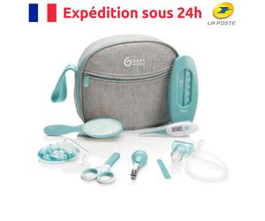 Kit portatile per la cura del bambino con 9 accessori per l'igiene