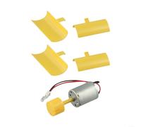 Kit portatile per la generazione di energia eolica con piccolo motore CC, assemblaggio fai da te e rotazione della direzione del vento a 360 gradi per educazione scientifica ed esperimenti