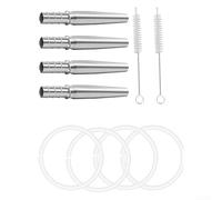 Kit portatile per la raccolta di sciroppi con 10 pezzi tra cui rubinetti in acciaio inox, ganci, tubi e spazzole per la pulizia, adatto per la produzione di sciroppi su piccola e grande scala