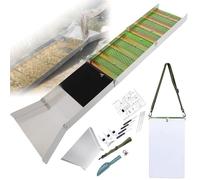 Kit Portatile per La Ricerca E La Ricerca Dell'oro da 17 Pezzi, Contenitore di Raccolta Pieghevole in Lega di Alluminio da 50", Kit per La Ricerca E L'estrazione Dell'oro