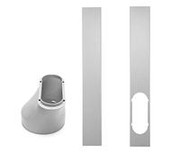 Kit portatile per porta finestra del condizionatore d'aria, piastra di tenuta della finestra regolabile, con adattatore per finestra da 15 cm, per canalina universale AC Seal Panel (B)