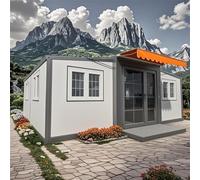Kit portatile Tiny House - Contenitore modulare espandibile con bagno, cucina e camera da letto - Piccole case in cui vivere per adulti