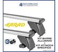 KIT PORTATUTTO + BARRE DA TETTO ALU FIAT CINQUECENTO 3P 91->98