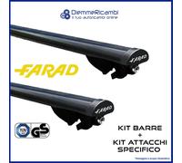 KIT PORTATUTTO + BARRE DA TETTO FARAD BMW X5 - E70 2007 -> 2012 CORRIMANO BASSO