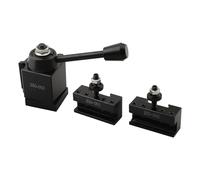 Kit portautensili a cuneo da 3 pezzi, modelli 250000, 250001, 250002, adatto per cambi utensili efficienti su mini torni