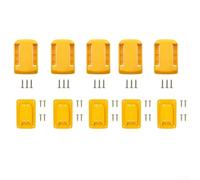 Kit portautensili per batteria e trapano Dewalt/20 V 60 V, supporto da parete giallo con viti RIS-MD-01 e DW-02, organizer per archiviazione (5 set)