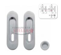 KIT PORTE SCORREVOLI SCRIGNO MARIVA C/SERRATURA FORO CHIAVE CROMO SATINATO PORTA