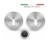 KIT PORTE SCORREVOLI SCRIGNO SERRATURA MANIGLIA FORO CHIAVE CROMO SATINATO PORTA