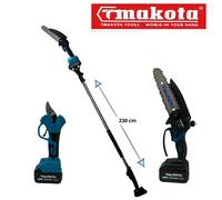 Kit Potatura 3 in 1 Cesoia Motosega 2 Batterie 68VF con Asta Telescopica 2 Metri