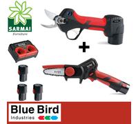 KIT POTATURA BLUE BIRD FORBICE PS 23-25 FASTER + POTATORE CS 22-04 + 3 BATTERIE