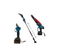 Kit potatura forbice cesoia motosega 8" a batteria 68V + asta telescopica BLX-12