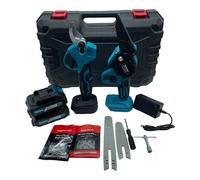 Kit Potatura Mini Motosega 6" Forbice Cesoia a Batteria doppia lama kit completo