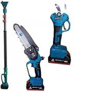 Kit Potatura Mini Motosega con oliatore Forbice Cesoia a Batteria con Asta Telescopica 200cm