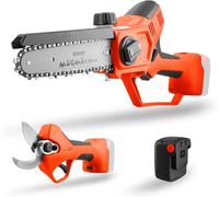 Kit Potatura Professionale Forbice + Motosega + Batteria 2.6Ah STOCKER