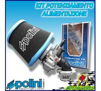 KIT POTENZIAMENTO CARBURATORE + COLLETTORE + FILTRO POLINI MBK NITRO 50 2T