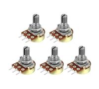 Kit potenziometro conico lineare 5 pezzi WH148 B1K B2K B5K B10K B20K B50K B100K B250K B500K B1M albero da 15 mm a 3 pin con dadi e rondelle(1K Ohm)