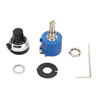 Kit potenziometro di precisione - Resistenza variabile a filo avvolto da 2 W con rotazione della manopola for la regolazione fine - Resistenza da 500 ohm Ideale for l'elettronica fai-da-te Accessori s