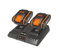 Kit power 20+20 WORX 2 batterie 2.0 Ah + n 1 caricabatteria DUAL standard
