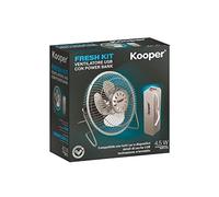 Kit Power Bank + Mini Ventilatore Grigio Usb 5 V