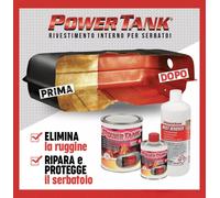POWER TANK TRATTAMENTO BONIFICA SERBATOIO KIT GRANDE L'UNICA ORIGINALE LUX METAL