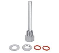 Kit pozzetto termico in acciaio inossidabile da 10,2 cm con gambo da 10,2 cm, guarnizione dado di bloccaggio per pozzetto termico, anello in silicone, Thermowell, accessori di montaggio per birra
